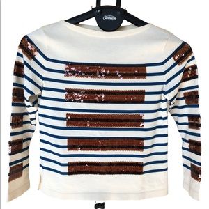 Marc Jacobs Sequin Stripe Blouse size XS NWT